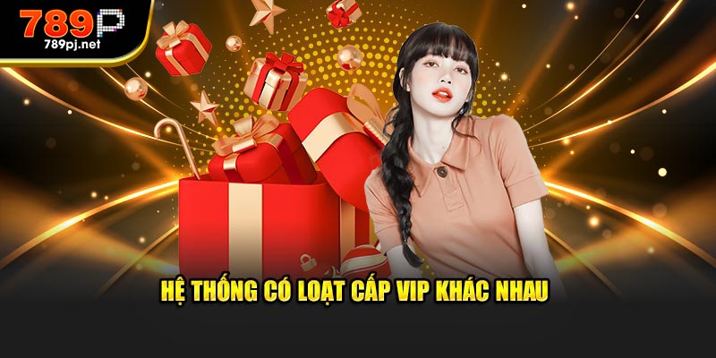 Hệ thống có loạt cấp VIP khác nhau 